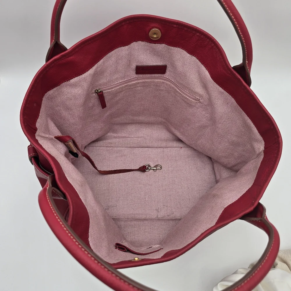 Dooney & Bourke Kristen Red Leather Tote Bag - Picture 16 of 16
